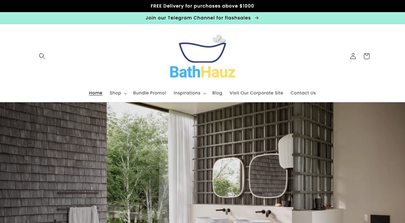 BathHauz website