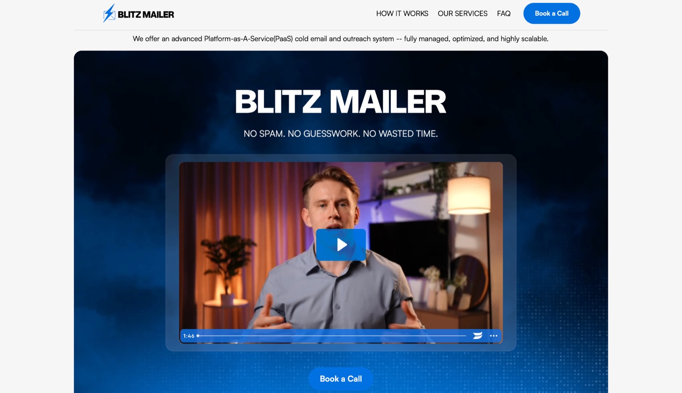 Blitzmailer website
